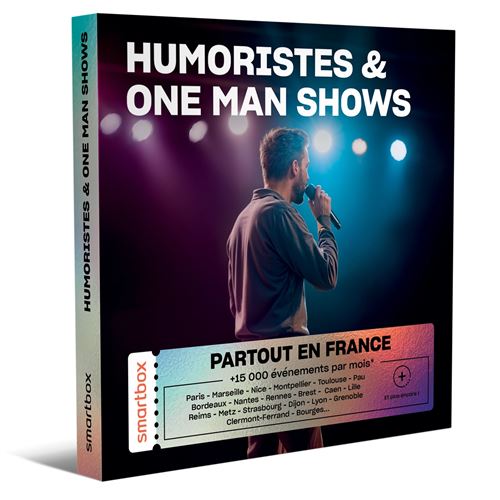 Coffret cadeau Smartbox Humoriste & One man shows