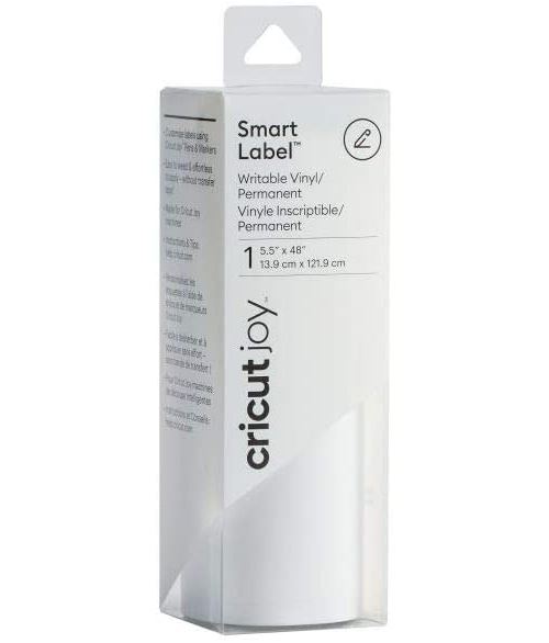 Rouleau vinyle inscriptible Cricut Joy Smart Label 13,9 x 121,9 cm Blanc