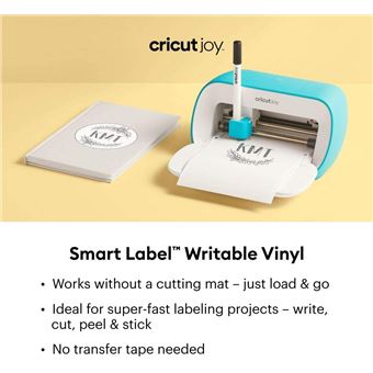 Vinyle adhésif BLANC, Smart Vinyl pour Cricut Joy