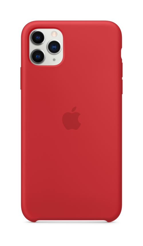 Coque en Silicone pour iPhone 11 Pro Max Rouge