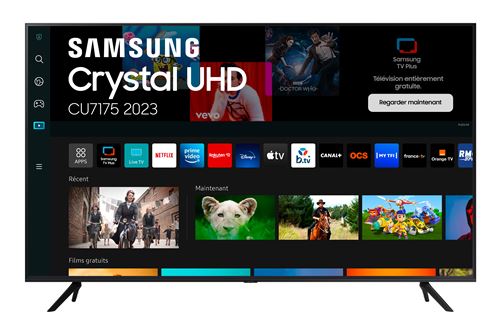 TV Led Samsung Crystal 85Cu7175U 216 Cm 4K UHD Smart TV Noir