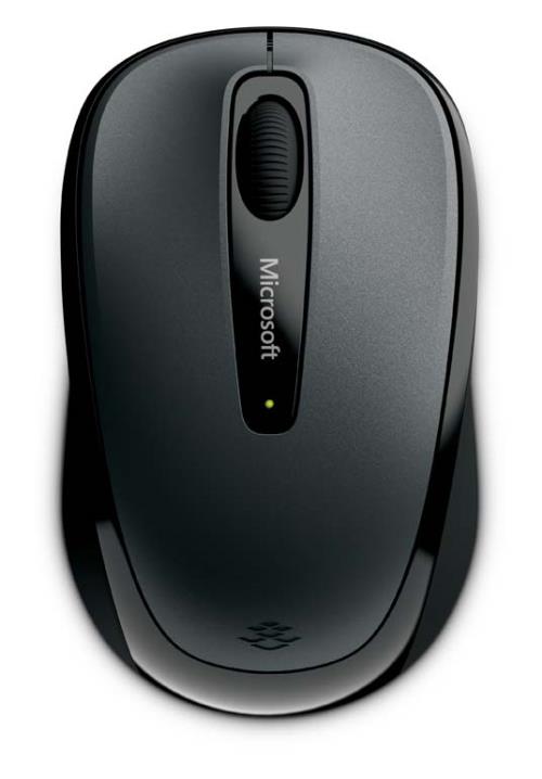 Microsoft Wireless Mobile Mouse 3500 - Souris - droitiers et gauchers - optique - 3 boutons - sans fil - 2.4 GHz - récepteur sans fil USB - noir