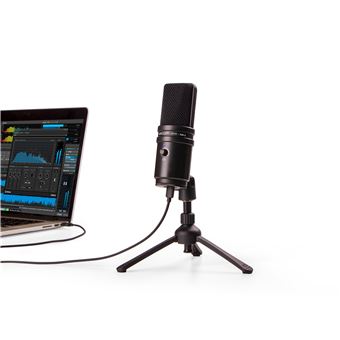 Pack Zoom ZUM-2PMP Microphone USB pour Podcast et streaming + Casque + Trépied + câble Noir