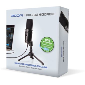 Microphone Zoom ZUM-2PMP - Pack Microphone Podcast USB avec Casque
