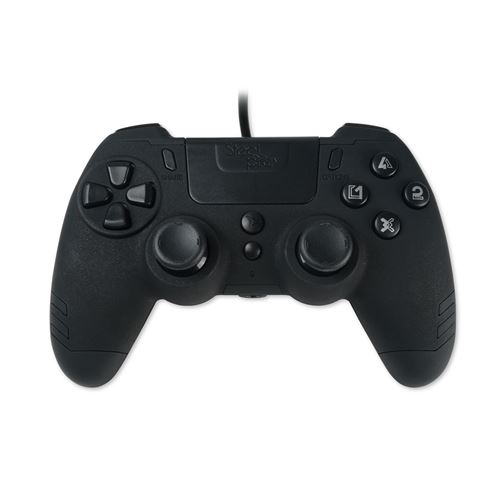 Manette filaire Steelplay Slimpack pour PS4 PS3 PC Noir