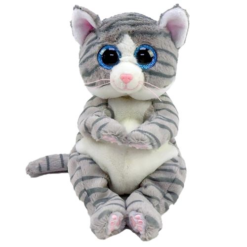 Ty Gris Peluche Beanie Babies Mitzi Le Chat