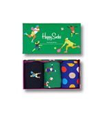 Set de 3 Paires de Chaussettes hautes et mi-bas Happy Socks Sports Taille 41-46