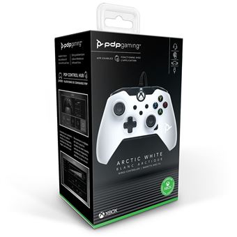 Manette filaire Pdp pour Xbox Séries X/S Blanc