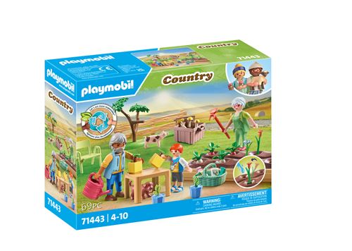 Playmobil Country 71443 Grands-Parents Et Potager