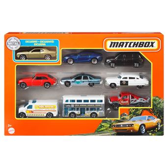 Pack de 9 véhicules Matchbox Modèle aléatoire