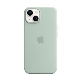 Apple - Coque de protection pour téléphone portable - compatibilité avec MagSafe - silicone - succulent - pour iPhone 14