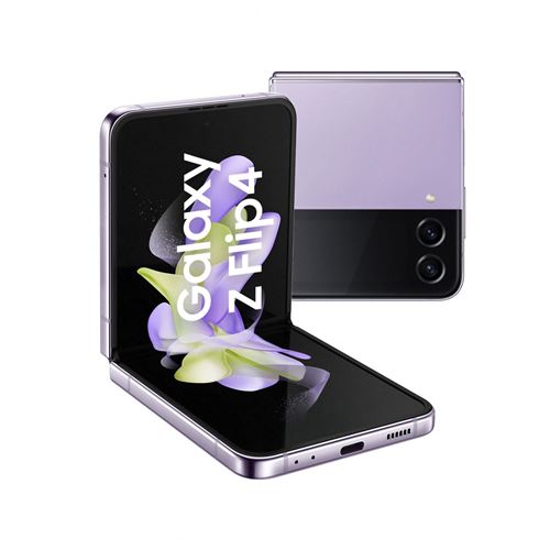 Smartphone Samsung Galaxy Z Flip4 6.7"" Nano SIM 5G 256 Go Violet État correct - Samsung reconditionné disponible sur Fnac