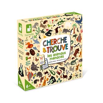 Jeu de société Janod Cherche et trouve les animaux menacés