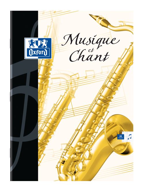 Cahier de musique Oxford 24 x 32 cm