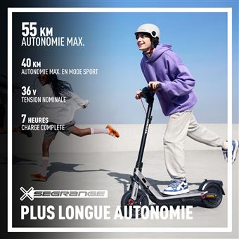 Trottinette électrique Segway Ninebot E3 Pro E 400 W Noir et Gris
