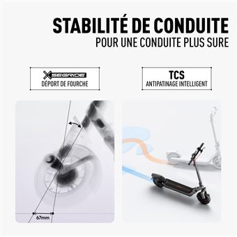 Trottinette électrique Segway Ninebot E3 Pro E 400 W Noir et Gris