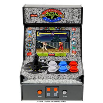Mini console de jeu My Arcade Street Fighter II Noir - Console rétrogaming