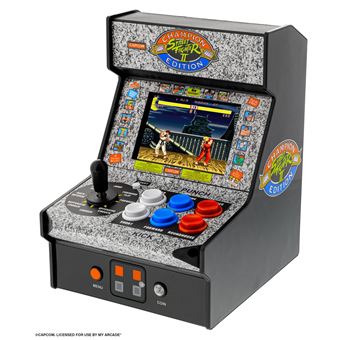 Mini console de jeu My Arcade Street Fighter II Noir