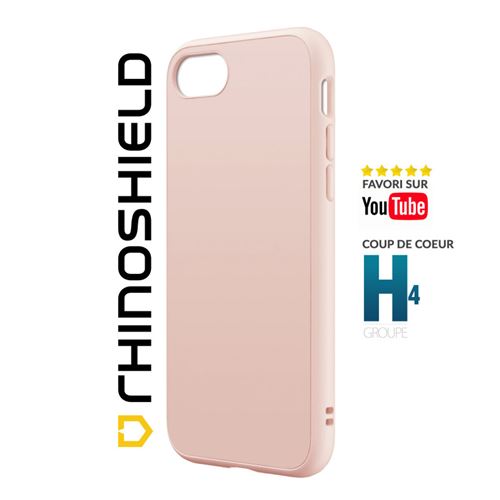 Coque RhinoShield SolidSuit pour iPhone 7 / 8 / SE 2020 Rose Classic