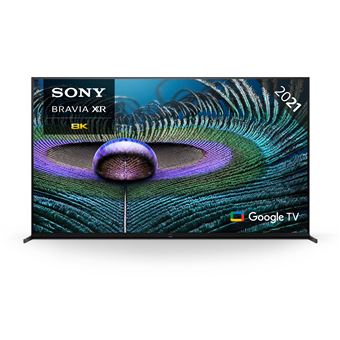 Sony Bravia XR XR-75Z9J - 75" diagonale klasse (74.5" zichtbaar) led-achtergrondverlichting lcd-tv - Smart TV - Google TV - 8K (4320p) 7680 x 4320 - HDR - direct brandende led - titaanzilver - 1