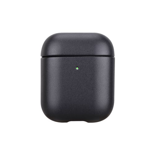 Etui de protection en cuir On Earz Mobile Gear pour AirPods 1 et 2 Noir