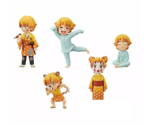 Distk Multicolore Figurine Wcf - Demon Slayer - Zenitsu Agatsuma Collection