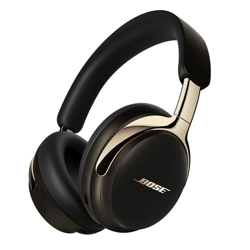 Casque circum-aural sans fil Bose QuietComfort Ultra 2e génération avec réduction active du bruit Noir et Or
