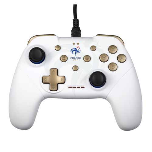 Manette filaire pour Nintendo Switch Konix Edition FFF Blanc