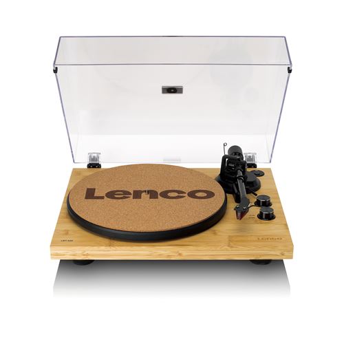 Platine Vinyle LENCO LBT-335BA – Enregistrement USB, Bluetooth 5.2, Boîtier en Bambou