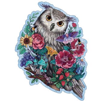 Puzzle en bois 150 pièces Ravensburger Hibou floral - 1