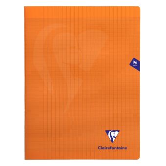 Cahier de 96 pages séyès Clairefontaine Mimesys 17 x 22 cm Orange