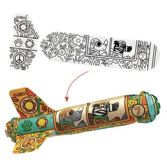 DIY avions a colorier - dans le ciel