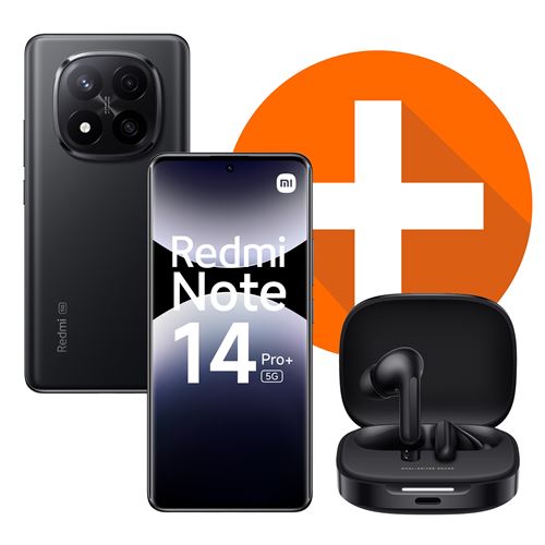 Pack Smartphone Xiaomi Redmi Note 14 Pro+ 6,67 5G Double nano SIM 512 Go Noir + Redmi Buds 6