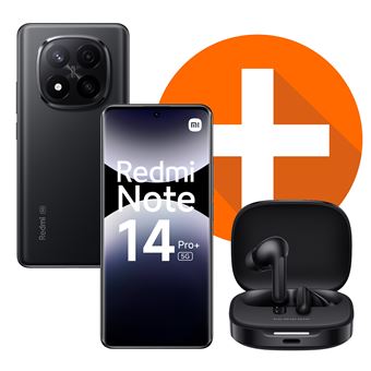 Pack Smartphone Xiaomi Redmi Note 14 Pro+ 6,67" 5G Double nano SIM 512 Go Noir + Redmi Buds 6 - 1