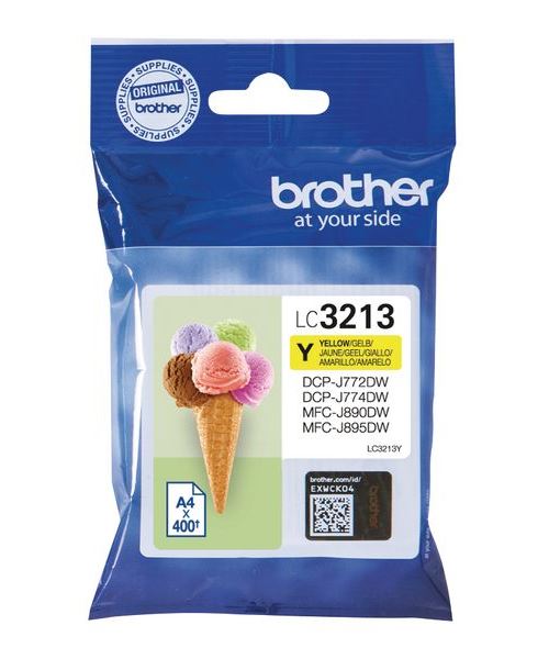 Cartouche d'encre Brother LC3213 Jaune