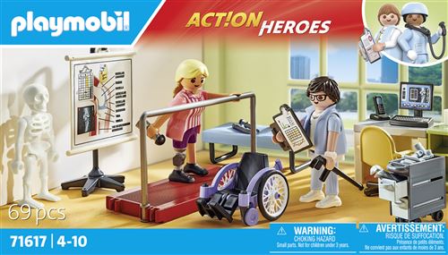 Playmobil Action Heroes 71617 Atelier de kinésithérapie