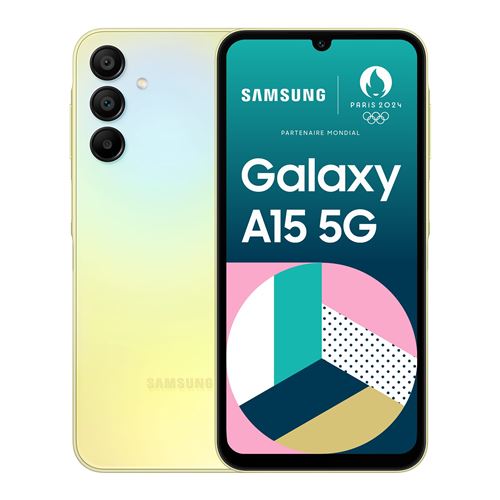 Smartphone Samsung Galaxy A15 6,5 5G Double nano SIM 128 Go Lime