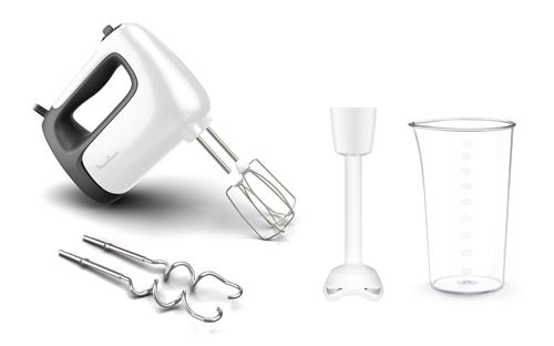 Batteur électrique Moulinex Prep'Mix+ HM461110 500 W Blanc