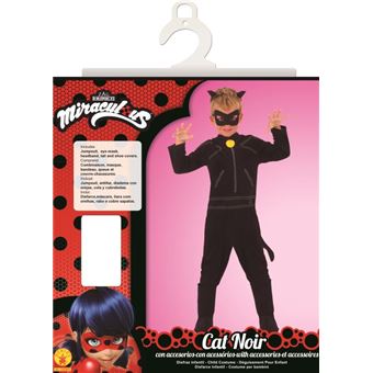 Costume Classique Miraculous Ladybug Chat Noir Taille S Deguisement Enfant Achat Prix Fnac