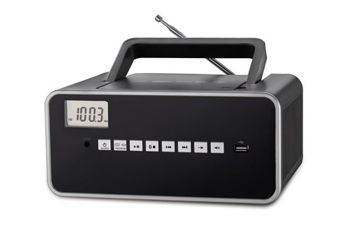 Radio CD portable Dcybel Boom Box Bluetooth Noir