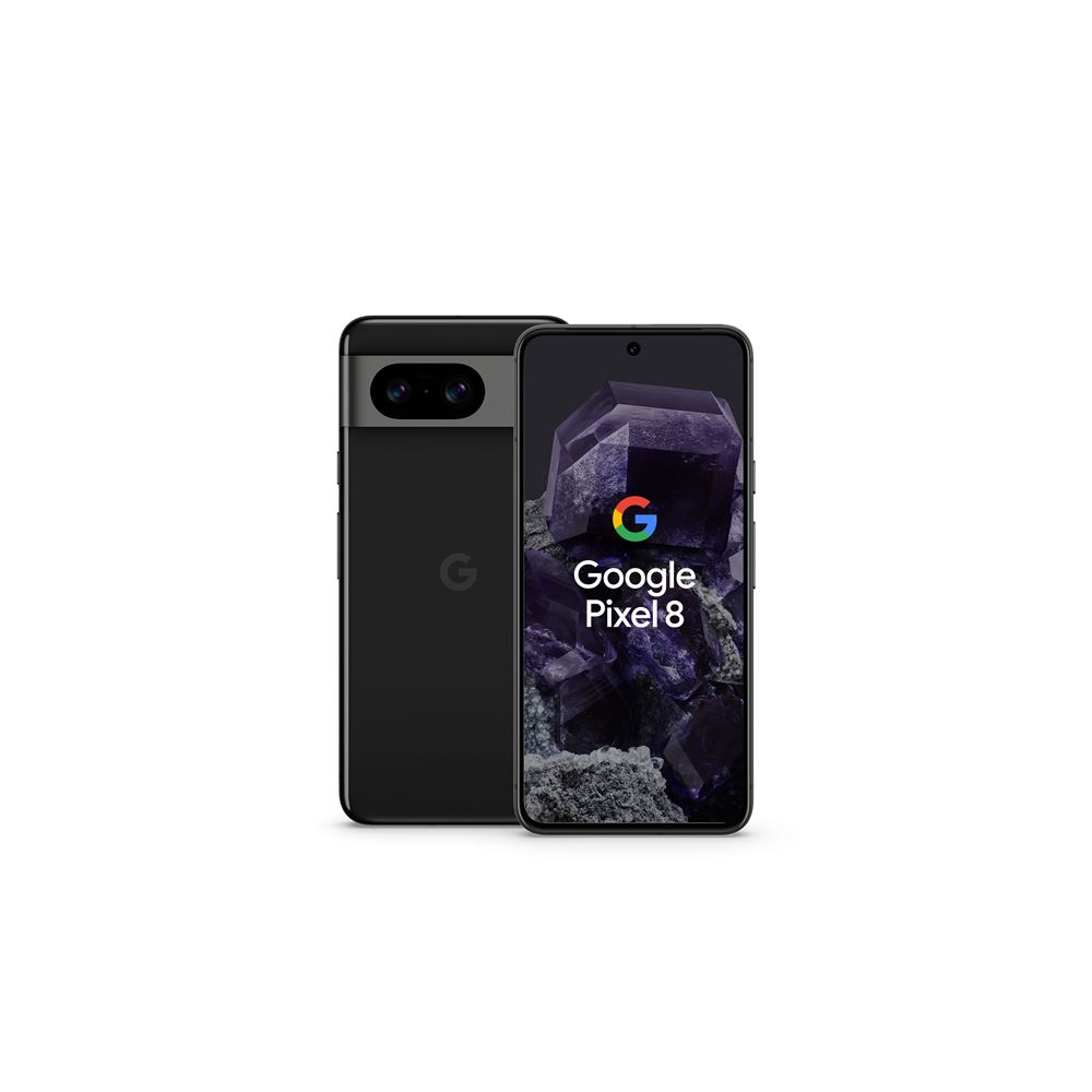 GooglePixel8-5Gsmartphone-doubleSIM-RAM8Go/Mémoireinterne256Go-écranOEL-6.2"-2400x1080pixels(120Hz)-2xcamérasarrière50MP,12MP-frontcamera10,5MP-Obsidien