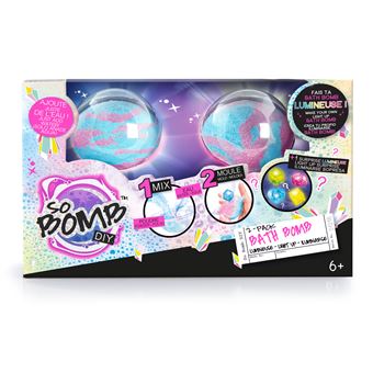 Jeu créatif So Bomb Diy 2 Bombes de Bain Lumineuses