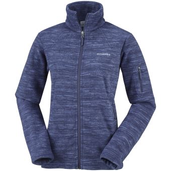 Polaire zippé Femme Columbia Fast Trek Print Full zip Bleu Taille L - 1