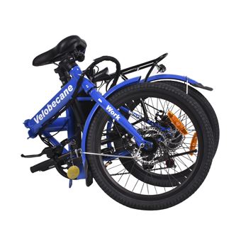 Vélo électrique pliant Velobecane Work 250 W Bleu