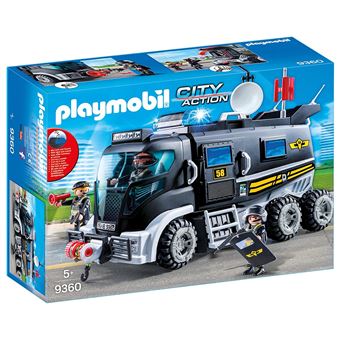 Playmobil City Action Les policiers d'élite 9360 Camion policiers d'élite  avec sirène et gyrophare - Playmobil