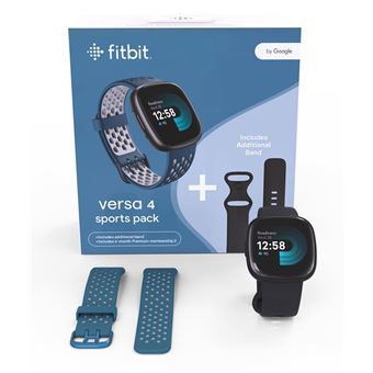 Pack Montre connectée Fitbit Versa 4 Noir + Bracelet + 6 mois Fitbit  Premium - Fnac.ch - Montre connectée