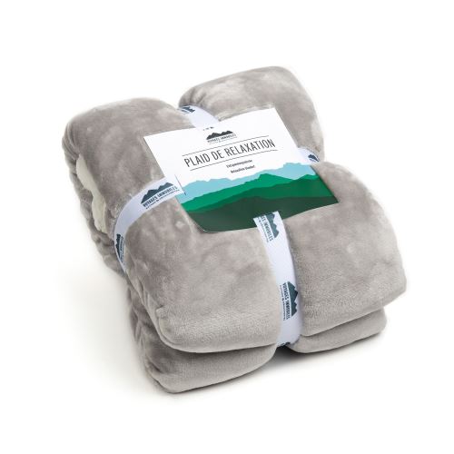 Plaid de relaxation en polyester recyclé