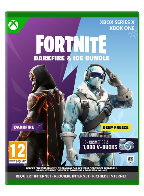 Fortnite Darkfire & Ice Bundle Code in a box Xbox