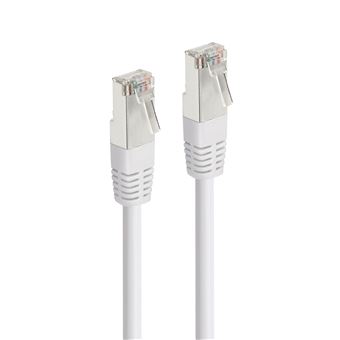Câble Ethernet RJ45 droit Accsup Catégorie 6 10 m Blanc - 1