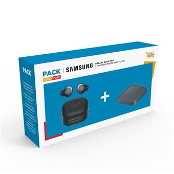Kikker Sicilië Remmen Pack: Samsung Galaxy Buds Pro draadloze hoofdtelefoon met ruisonderdrukking  zwart + Samsung 15 Watt snelle draadloze oplader donkergrijs - Oortelefoons  - Fnac.be